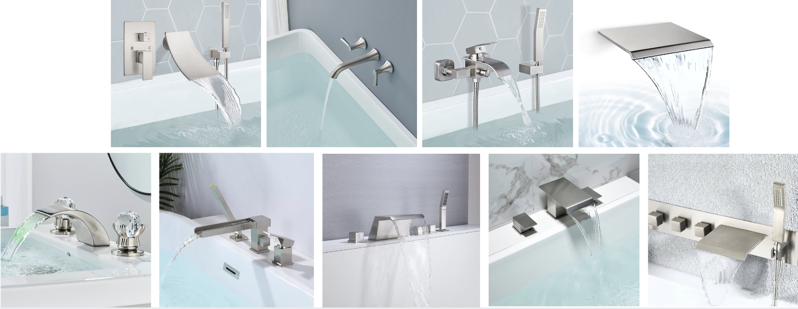 Brushed Nickel BathTub Faucets